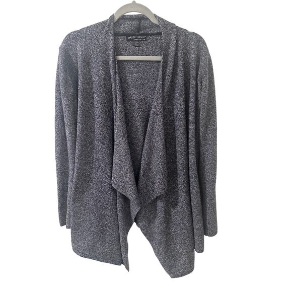 Barefoot Dreams Calypso Wrap Cardigan Bamboo Chic Lite Style 436 Navy White, S/M - Picture 1 of 7